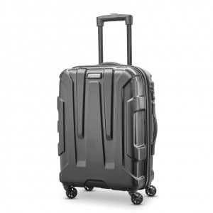 Black Samsonite Centric 20" Spinner Luggage Carry On Luggage | WJG108326