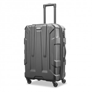 Black Samsonite Centric 24" Spinner Luggage Checked Luggage | LRO432517