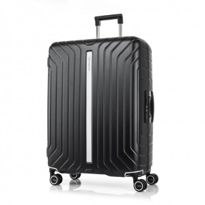 Black Samsonite Lite-Frame Checked Spinner Luggage Checked Luggage | SXO926513