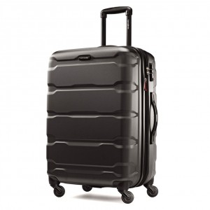 Black Samsonite Omni PC 24" Spinner Luggage Checked Luggage | TZN749826