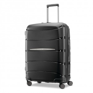 Black Samsonite Outline Pro Medium Spinner Hardside Luggage Checked Luggage | ODC415782