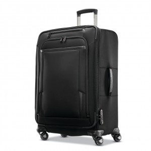 Black Samsonite Pro 25" Expandable Spinner Luggage Checked Luggage | JQT896534