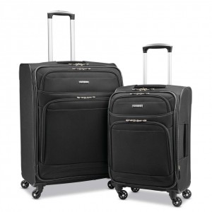 Black Samsonite StackIt Plus 2 Piece Stackable Luggage Sets | CFD362154