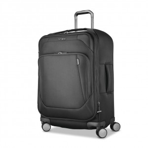 Black Samsonite Theorym Medium Spinner Luggage Checked Luggage | FKJ658710