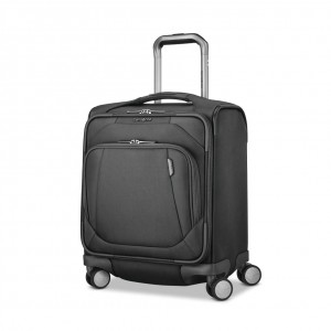 Black Samsonite Theorym Underseater Spinner Luggage Carry On Luggage | XVM417356