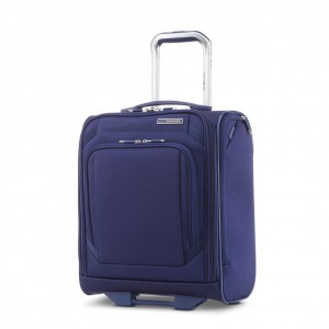 Blue Samsonite Ascentra Wheeled Underseater Luggage Carry On Luggage | LUW641905