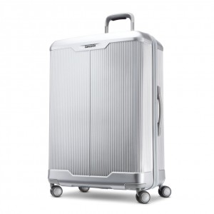 Grey Silver Samsonite Silhouette 17 Large Hardside Spinner Luggage Checked Luggage | LTA231650