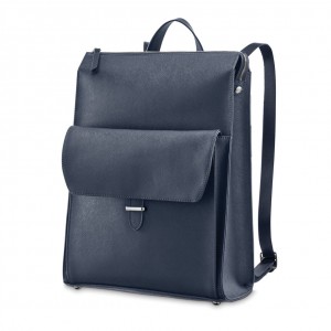 Navy Samsonite Executive Leather Convertibles Bags & Backpacks Backpacks | XZA457362