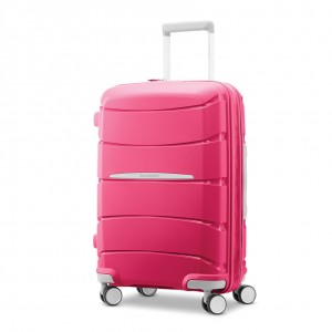 Pink Samsonite Outline Pro 22 x 14 x 9 Spinner Hardside Luggage Carry On Luggage | AQM583271