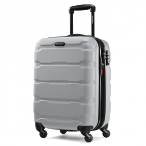 Silver Samsonite Omni PC 20" Spinner Luggage Carry On Luggage | LYV423685