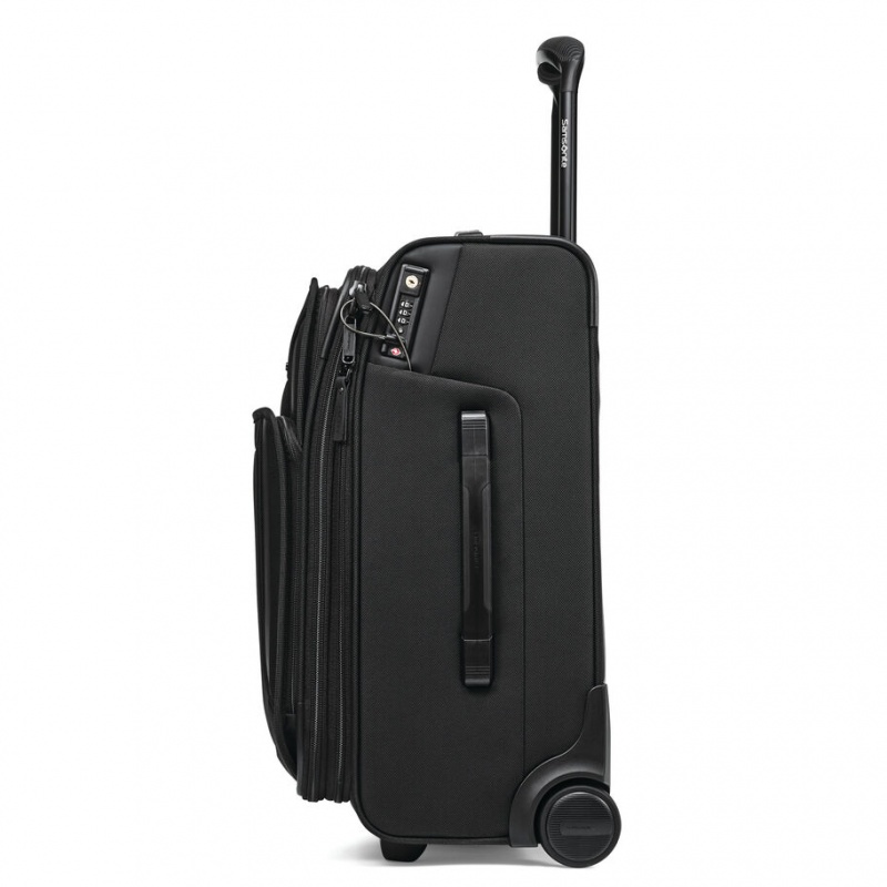 Black Samsonite Armage II Upright Wheeled Luggage Carry On Luggage | WUG356792