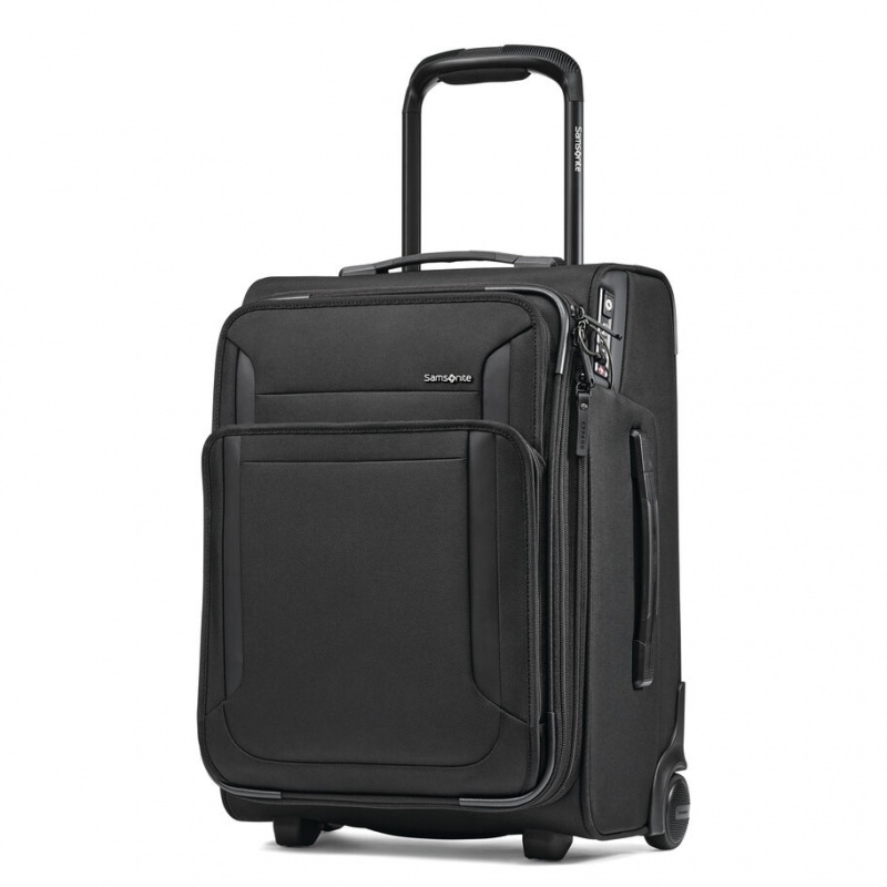 Black Samsonite Armage II Upright Wheeled Luggage Carry On Luggage | WUG356792