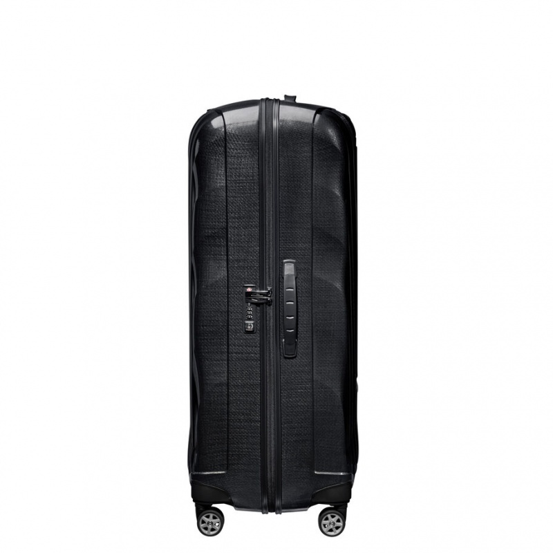 Black Samsonite C-Lite Extra Large Spinner Hardside Luggage Checked Luggage | QIH368201