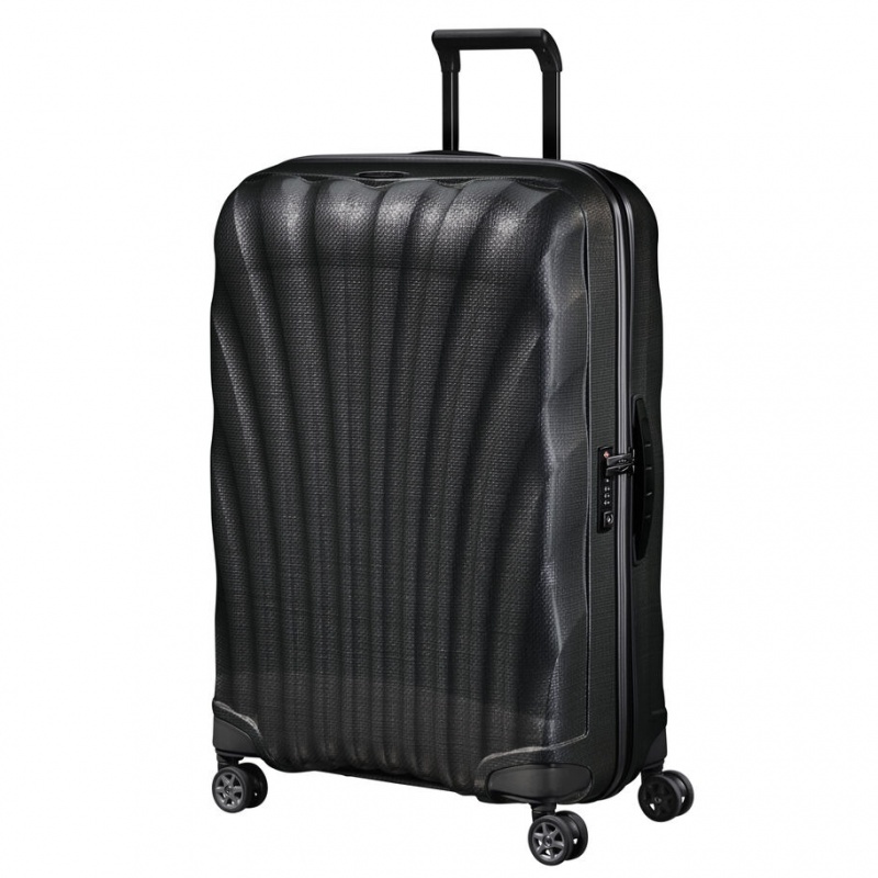 Black Samsonite C-Lite Large Spinner Hardside Luggage Checked Luggage | TKO254906