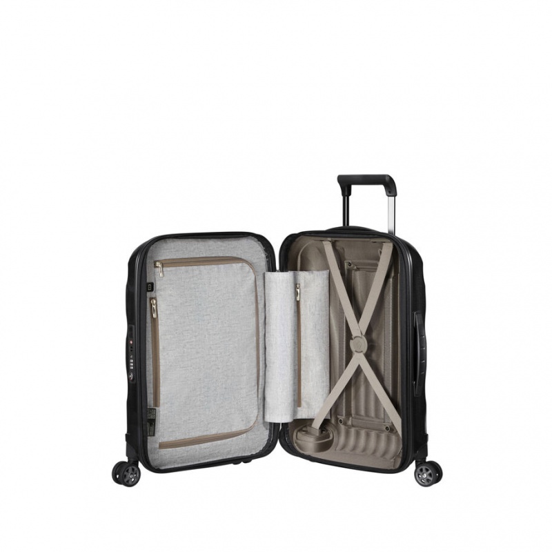 Black Samsonite C-Lite Spinner Hardside Luggage Carry On Luggage | KTC847352