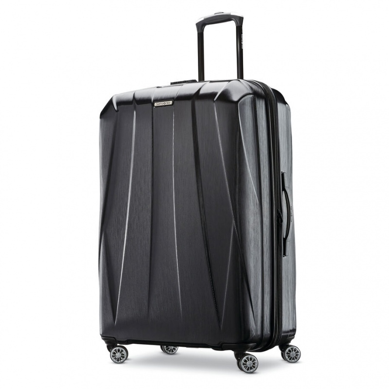 Black Samsonite Centric 2 Large Spinner Luggage Checked Luggage | EZS612539