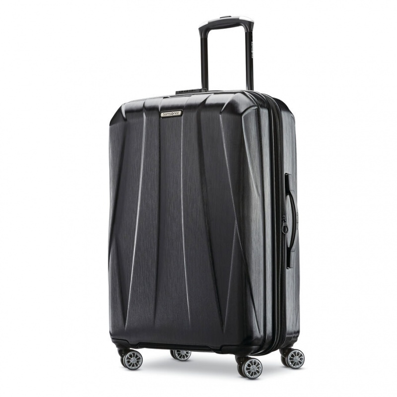 Black Samsonite Centric 2 Medium Spinner Luggage Checked Luggage | WBN183792