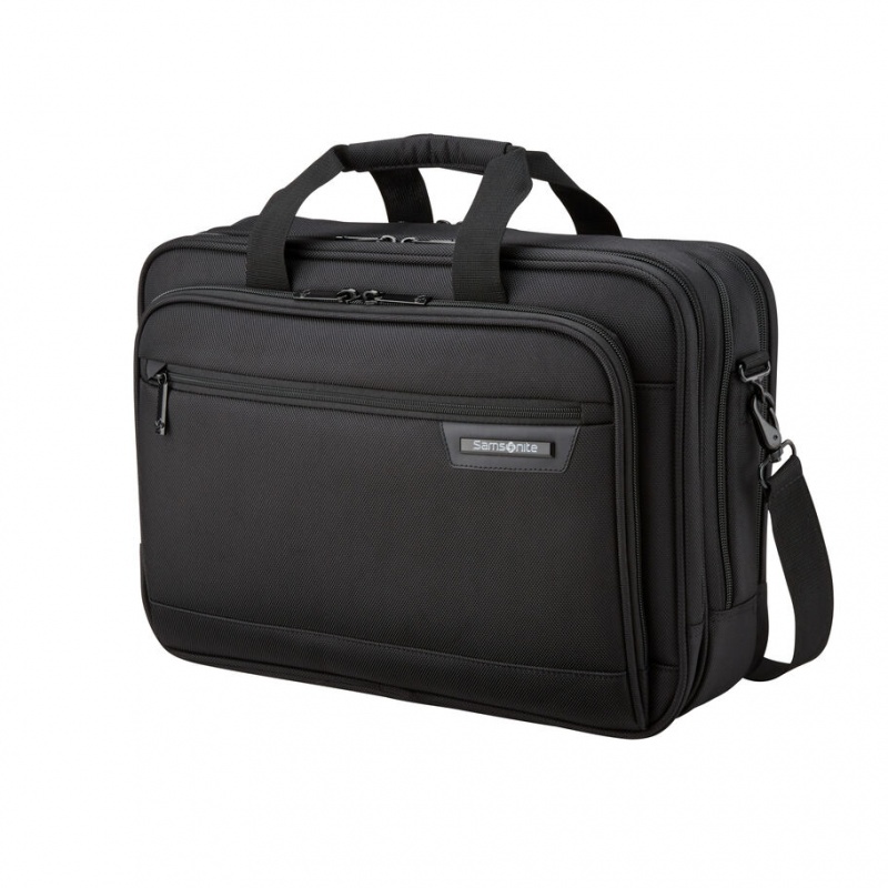 Black Samsonite Classic Business 2.0 3 Compartment Brief Bags & Backpacks Business Bags | LRD729865