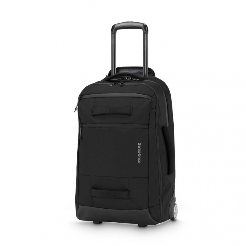 Black Samsonite Detour Convertible Wheeled Hybrid Backpack New Bags & Backpacks Duffle Bags | IPR481326