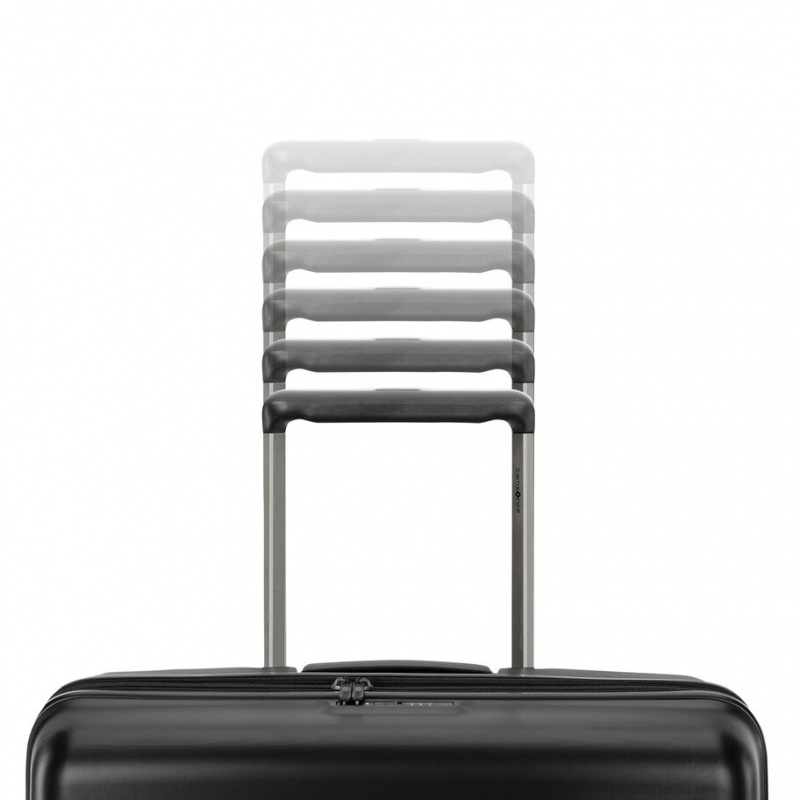 Black Samsonite Elevation & trade Plus Medium Glider Hardside Luggage Checked Luggage | VJW053479