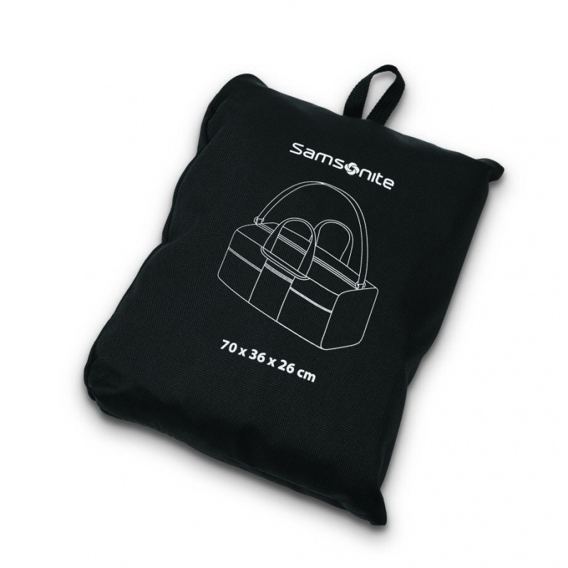 Black Samsonite Foldaway Bags & Backpacks Duffle Bags | KEV067542