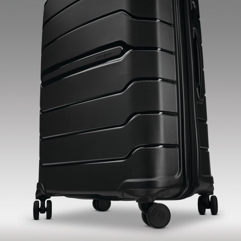 Black Samsonite Freeform Large Spinner Luggage Checked Luggage | RBL810273