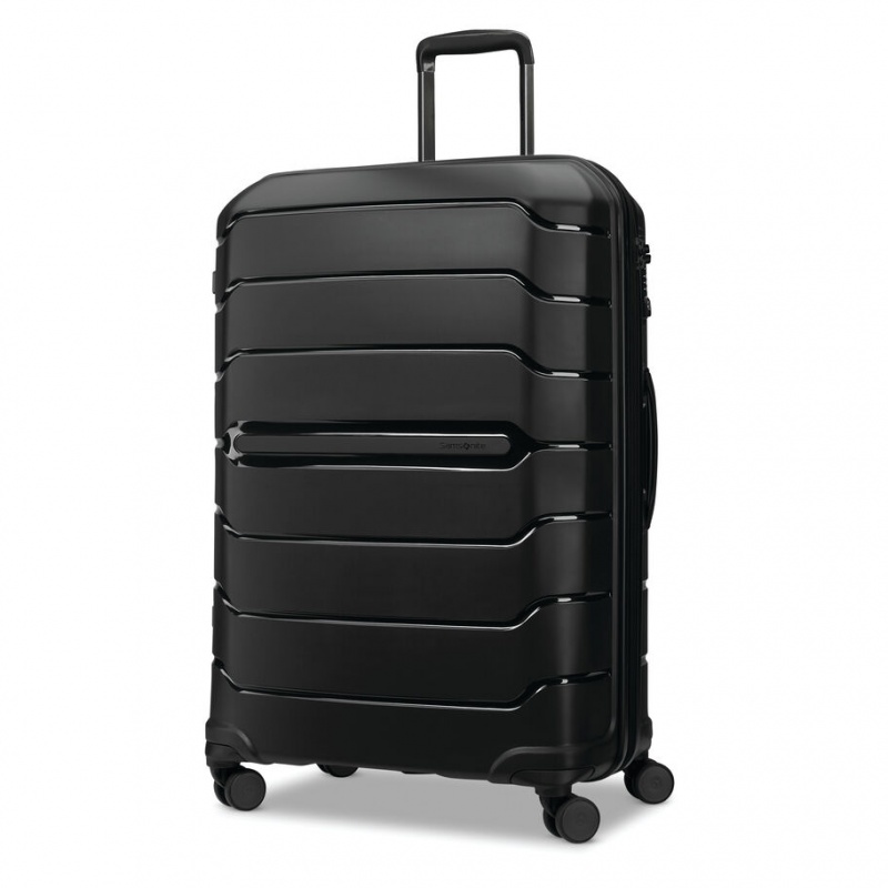 Black Samsonite Freeform Large Spinner Luggage Checked Luggage | RBL810273