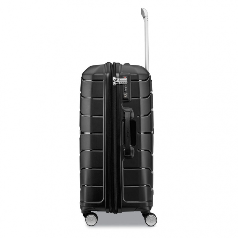 Black Samsonite Freeform Medium Spinner Hardside Luggage Checked Luggage | YMQ632495