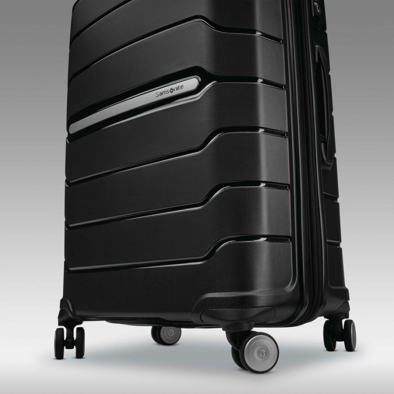 Black Samsonite Freeform Medium Spinner Hardside Luggage Checked Luggage | YMQ632495