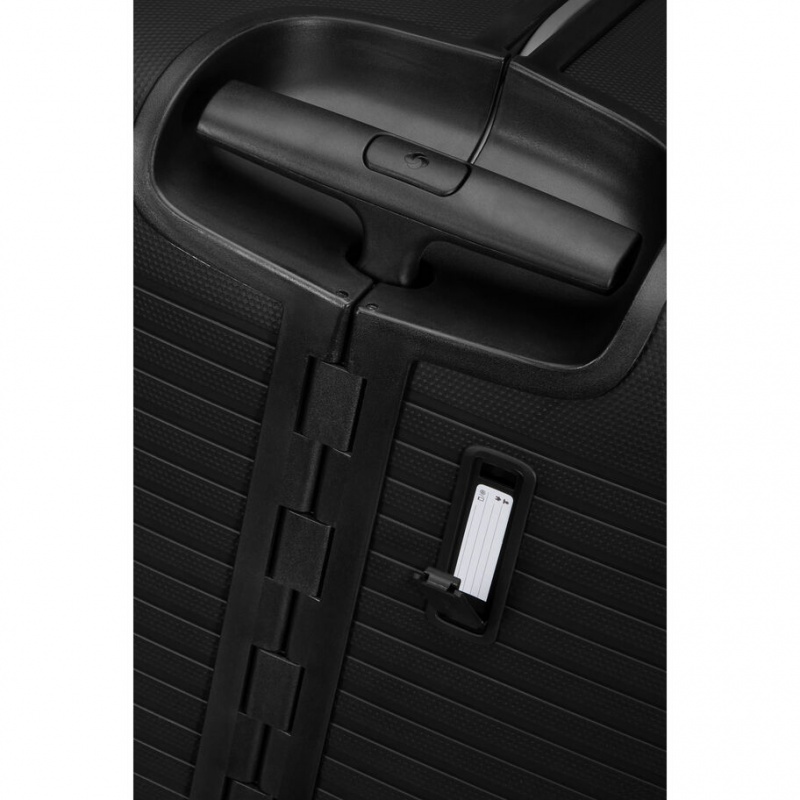 Black Samsonite Ibon Large Spinner Luggage Checked Luggage | PJT439521