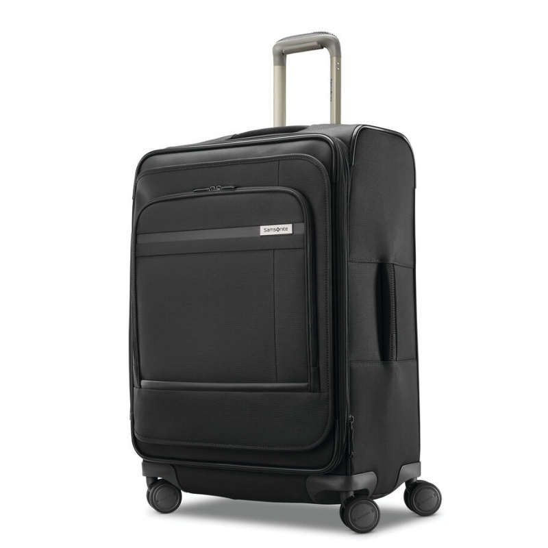 Black Samsonite Insignis 25 Expandable Spinner Luggage Checked Luggage | COE921085