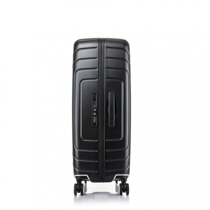 Black Samsonite Lite-Frame Checked Spinner Luggage Checked Luggage | SXO926513