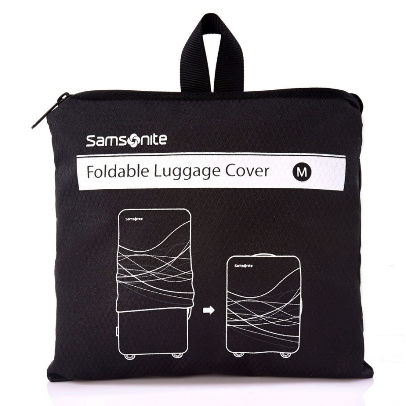 Black Samsonite Medium Foldable Accessories Luggage Cover | VDX072439