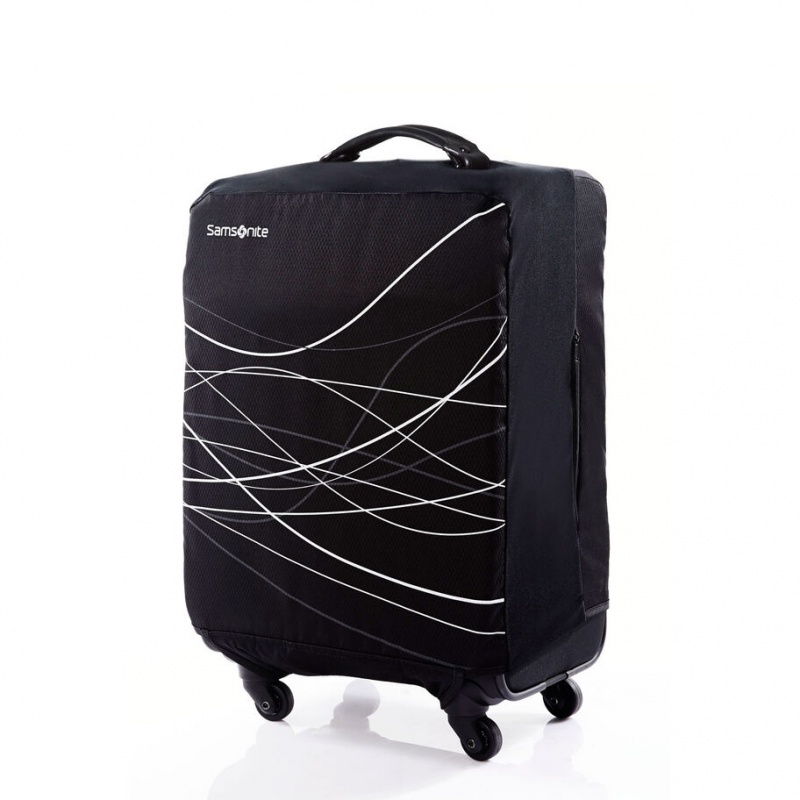 Black Samsonite Medium Foldable Accessories Luggage Cover | VDX072439