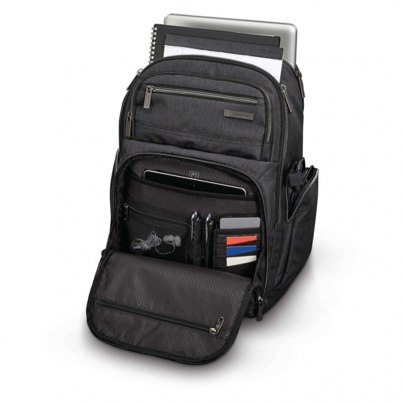 Black Samsonite Modern Utility Double Shot Bags & Backpacks Backpacks | PGD745168