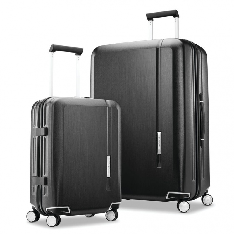 Black Samsonite Novaire 2 Piece Hardside Luggage Sets | DAU637092