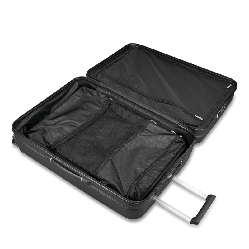 Black Samsonite Novaire Extra Large Spinner Large Hardside Luggage Checked Luggage | UBG385492