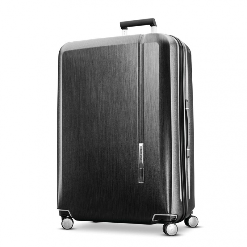 Black Samsonite Novaire Extra Large Spinner Large Hardside Luggage Checked Luggage | UBG385492