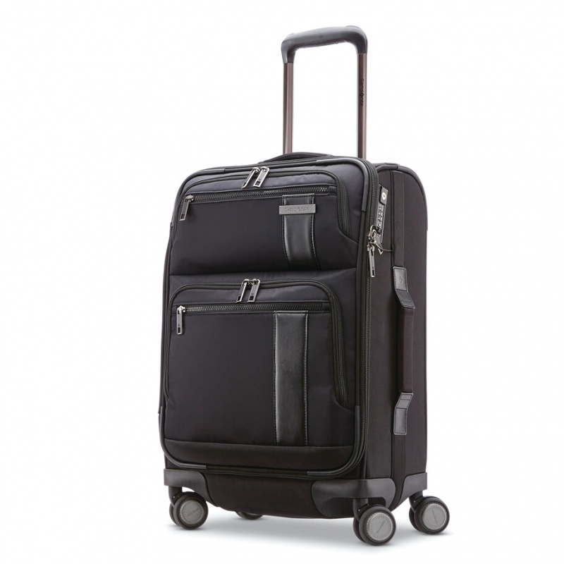 Black Samsonite NuRoad Spinner Spinner Luggage Carry On Luggage | VOY951720