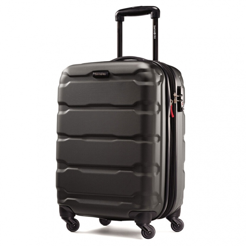 Black Samsonite Omni Hardside Spinner Polycarbonate Luggage Carry On Luggage | JWN296153