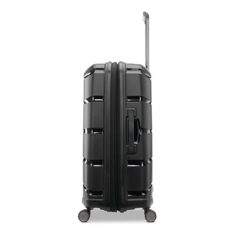 Black Samsonite Outline Pro Medium Spinner Hardside Luggage Checked Luggage | ODC415782