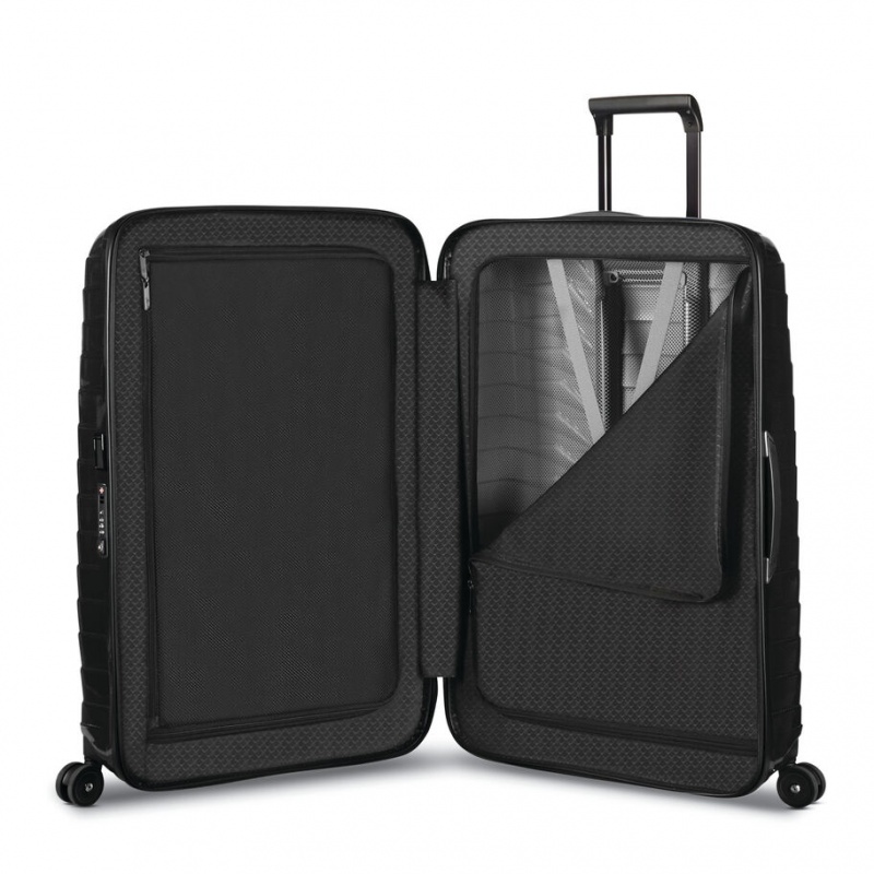 Black Samsonite Proxis Medium Spinner Luggage Checked Luggage | FCX321980