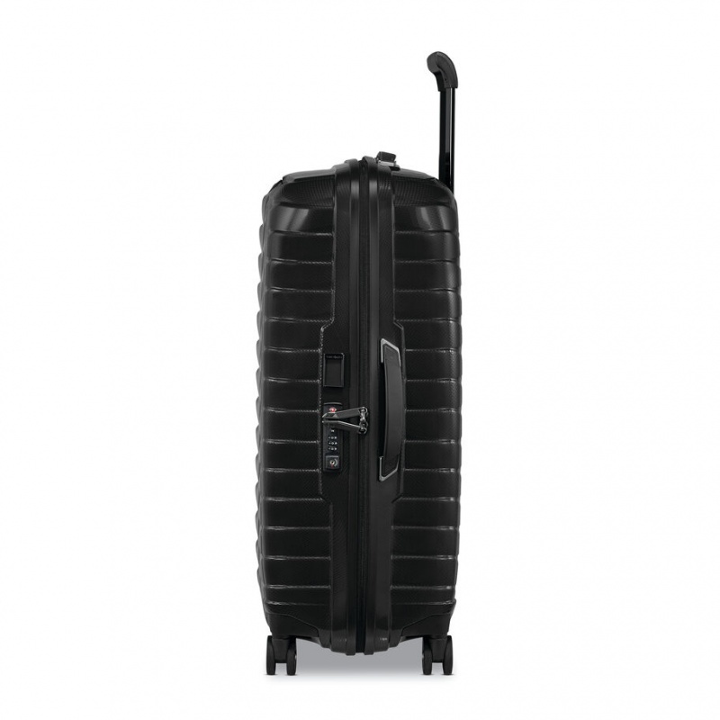 Black Samsonite Proxis Medium Spinner Luggage Checked Luggage | FCX321980