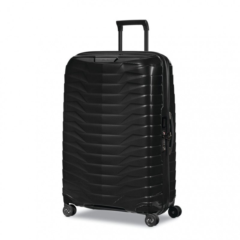 Black Samsonite Proxis Medium Spinner Luggage Checked Luggage | FCX321980