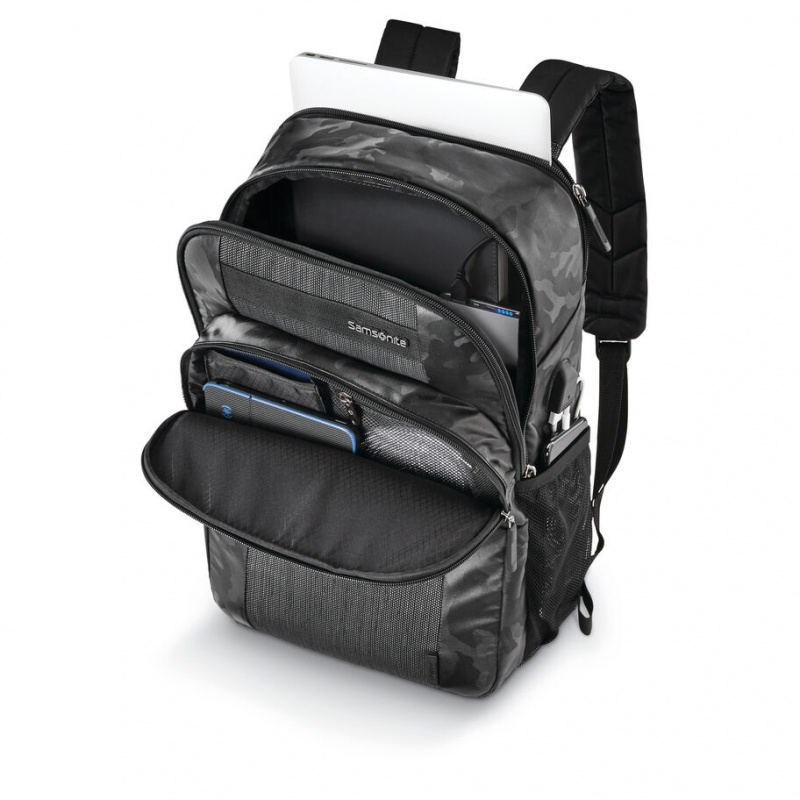 Black Samsonite Quadrion Slim Bags & Backpacks Backpacks | SGA640972