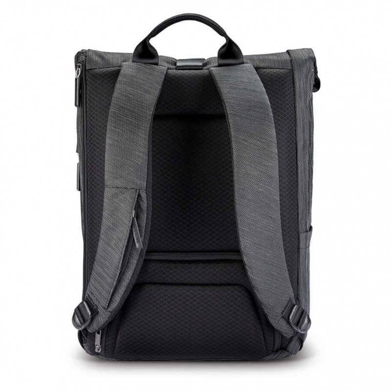 Black Samsonite SXK Rolltop Bags & Backpacks Backpacks | PUS752439