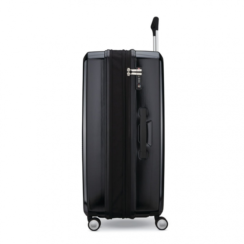 Black Samsonite Sarah Jessica Parker: Large Expandable Spinner Luggage Checked Luggage | SLA861057