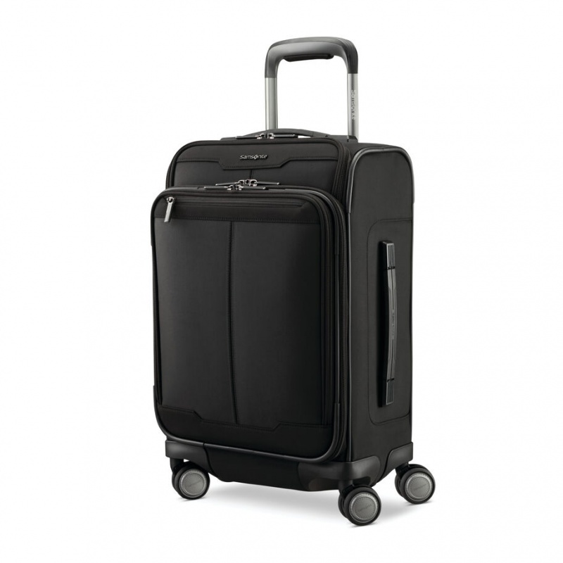 Black Samsonite Silhouette 17 22 x 14 x 9 Spinner Luggage Carry On Luggage | SIA437582