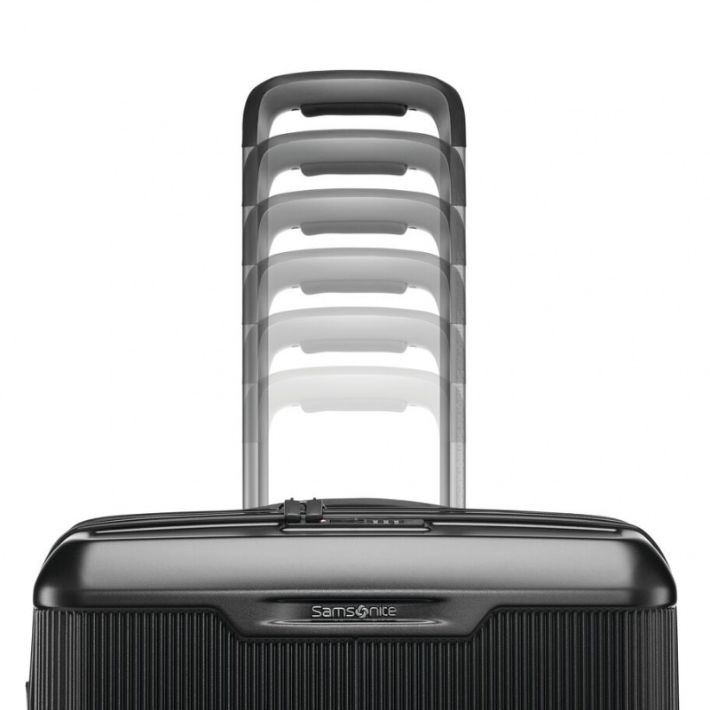 Black Samsonite Silhouette 17 Hardside Spinner Luggage Carry On Luggage | OVQ138564