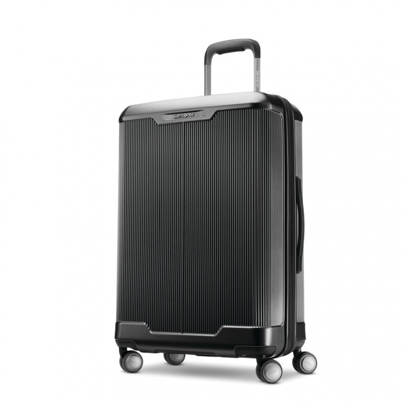 Black Samsonite Silhouette 17 Medium Hardside Spinner Luggage Checked Luggage | LOH791483